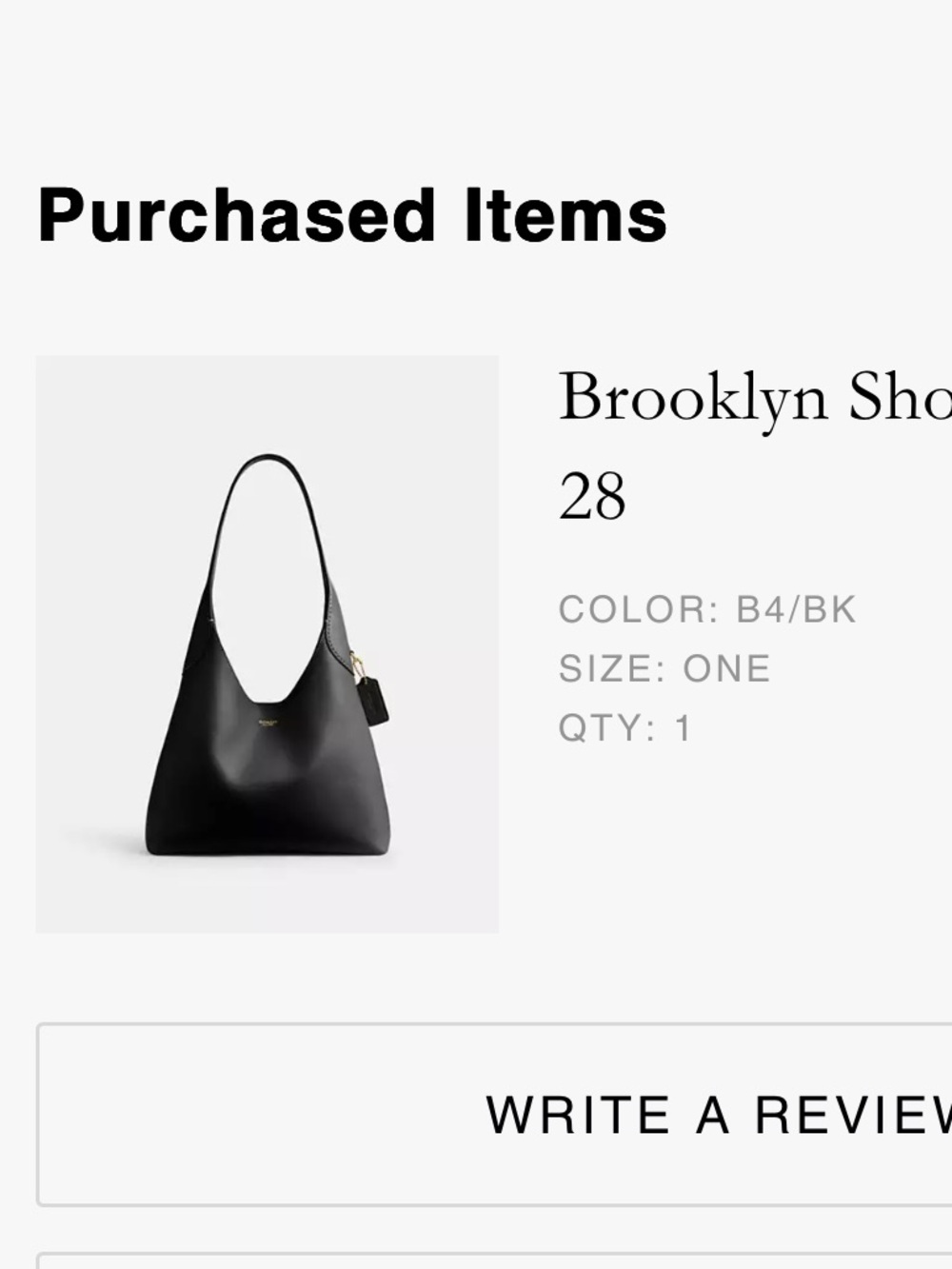 Coach Brooklyn shoulder bag 28 - Picture 6 of 6